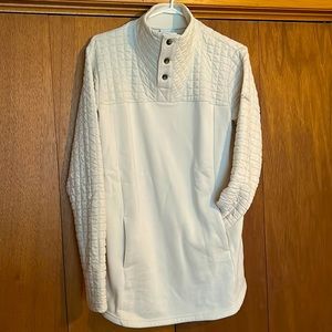 Columbia collared long fit sweater - cream